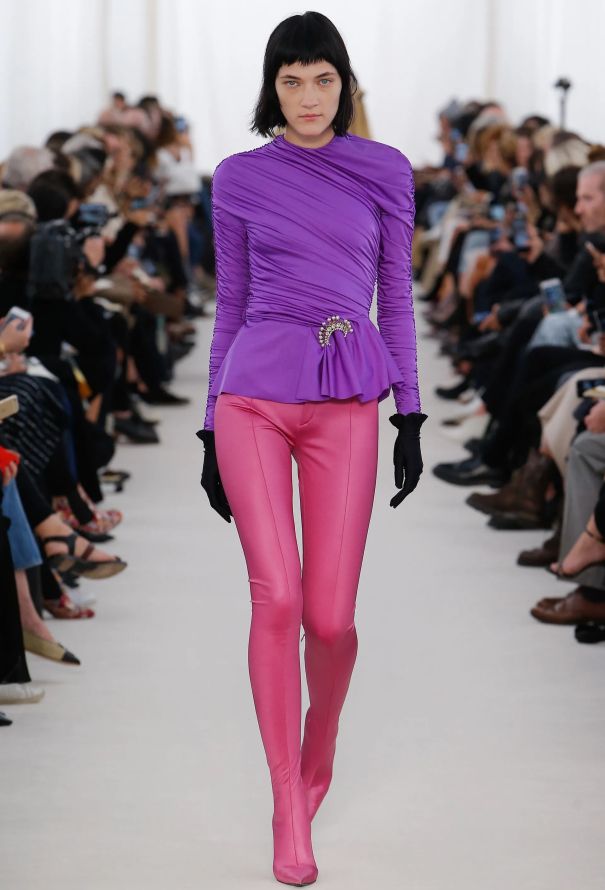 Balenciaga S/S 2017 Satin Stretch Trousers - 2
