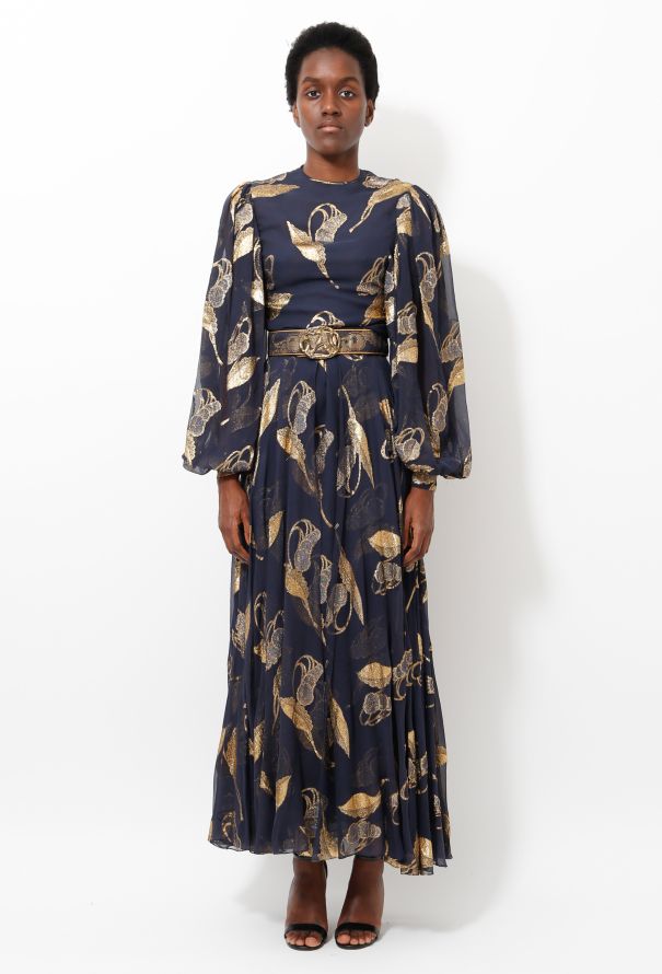 Galanos '80s Lamé Embroidered  Ensemble - 5