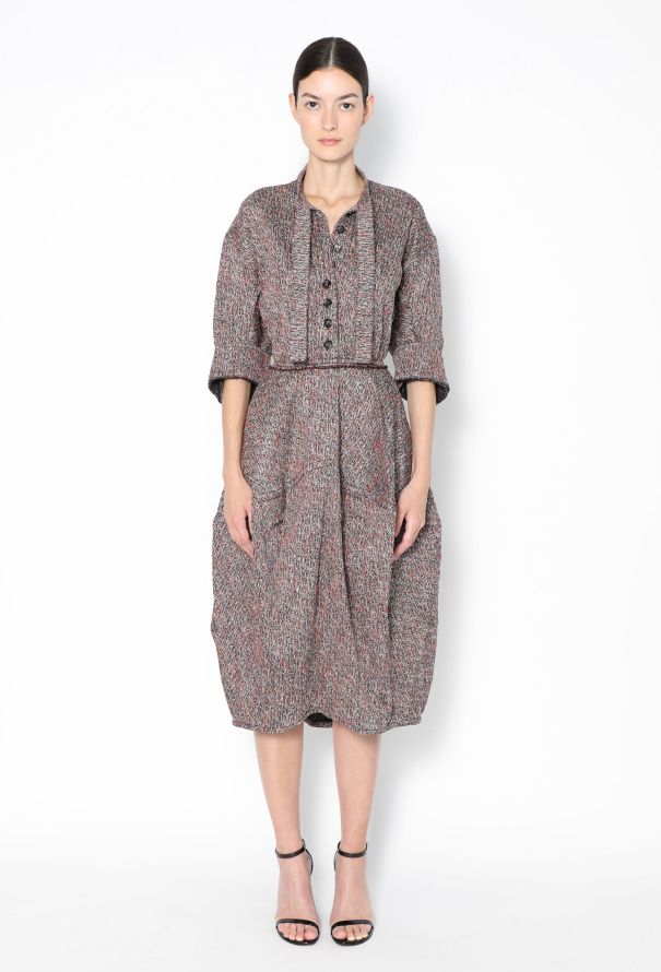 Bottega Veneta S/S 2024 Woven Balloon Dress - 1