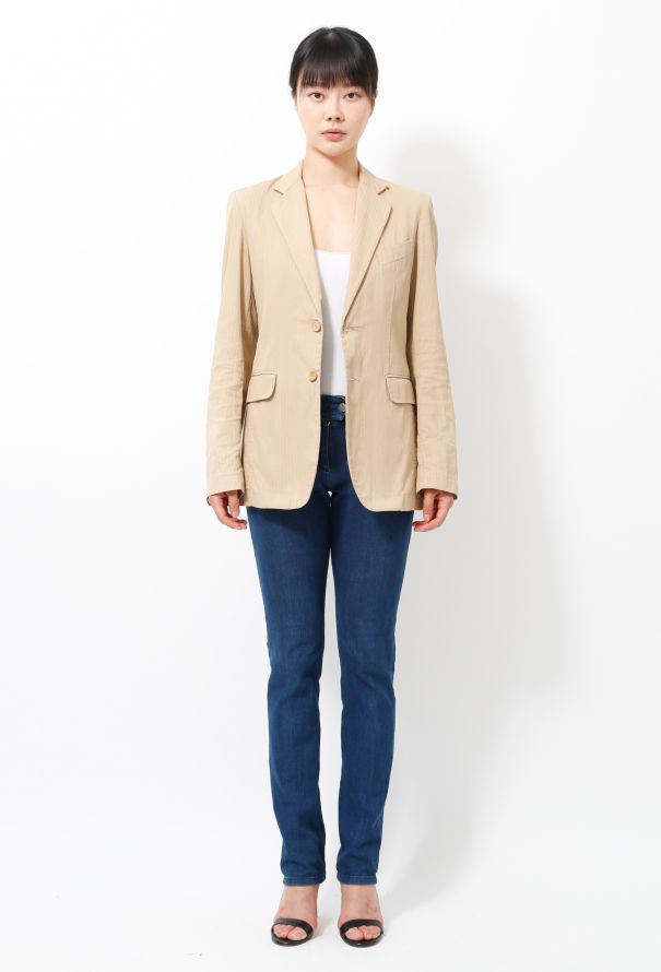 Balenciaga Le Dix 2002 Textured Pinstripe Jacket - 3