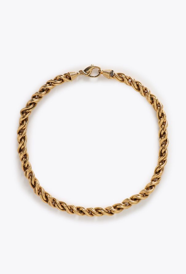 Vintage Fine Jewelry O.J Perrin 18k Yellow Gold Chainlink Necklace - 1