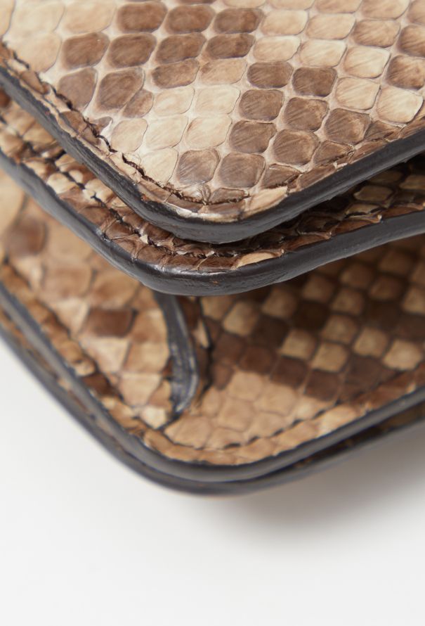 Céline Mini Python Classic Box Bag Beige and brown - 9