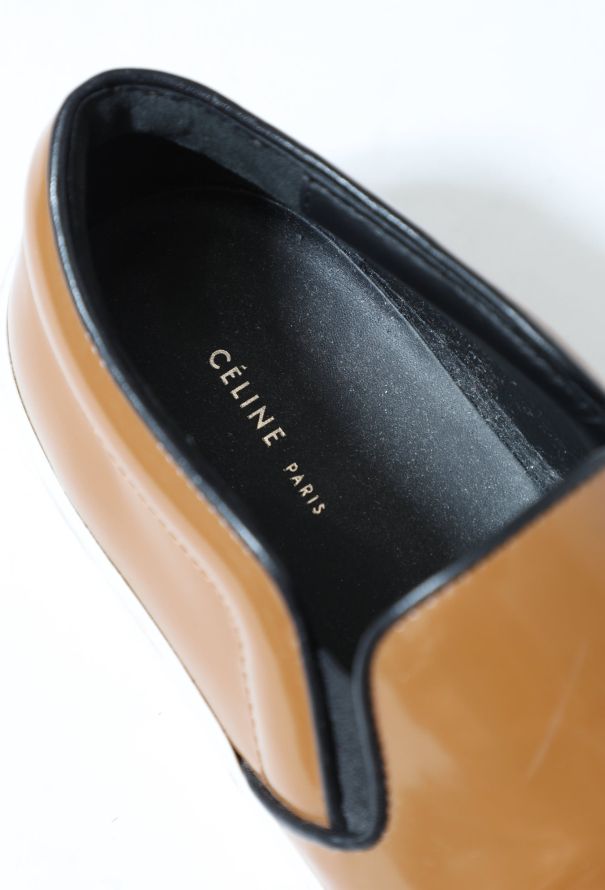 Céline 2014 Patent Slip-On Sneakers Cognac - 6