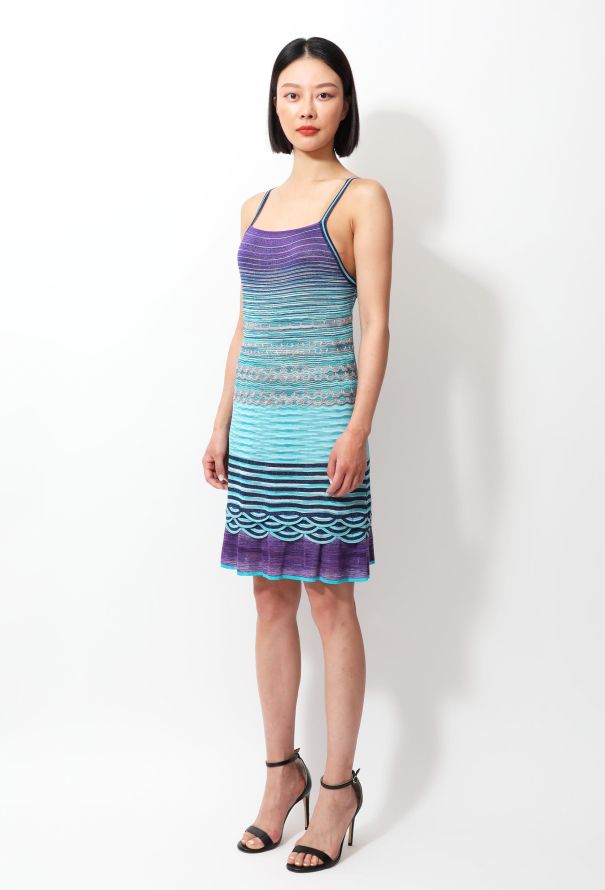Missoni Vintage Embroidered Lamé Dress - 3