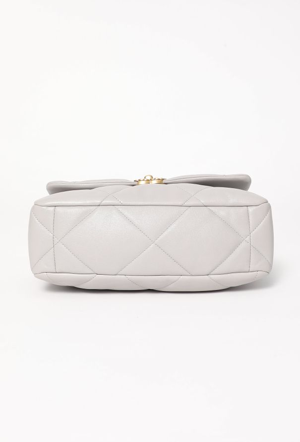 Chanel 2021 Grey 19 Large Flap Bag - 6