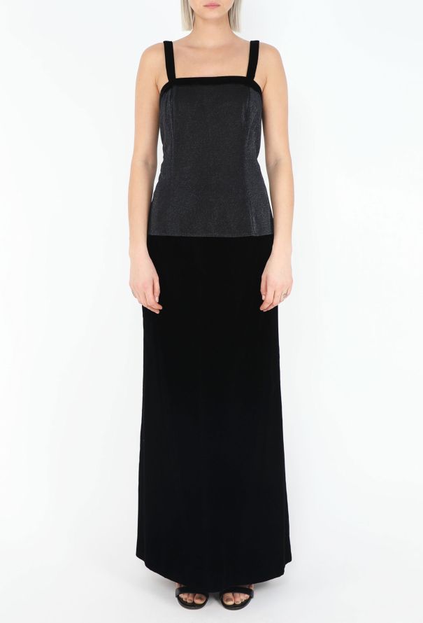 Saint Laurent '90s Iridescent Lurex Gown Ensemble - 5