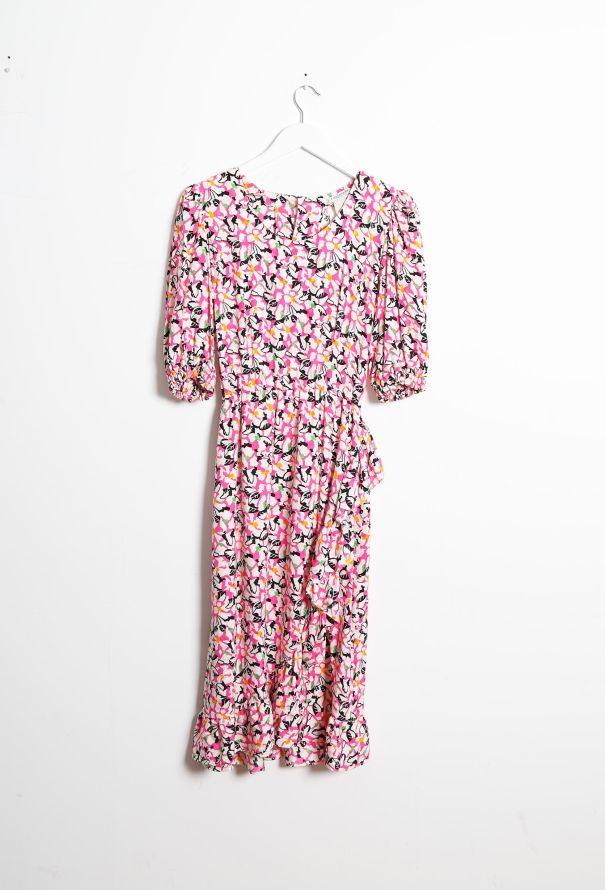 Exquisite Vintage Guy Laroche '80s Ruffled Hem Dress - 6
