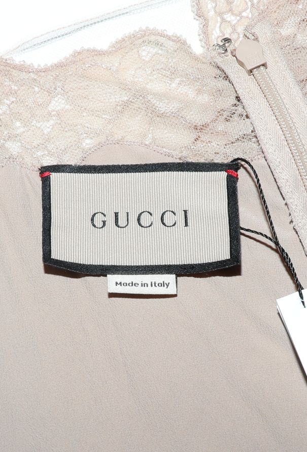 Gucci 2016 Guipure Lace Slip Dress - 5
