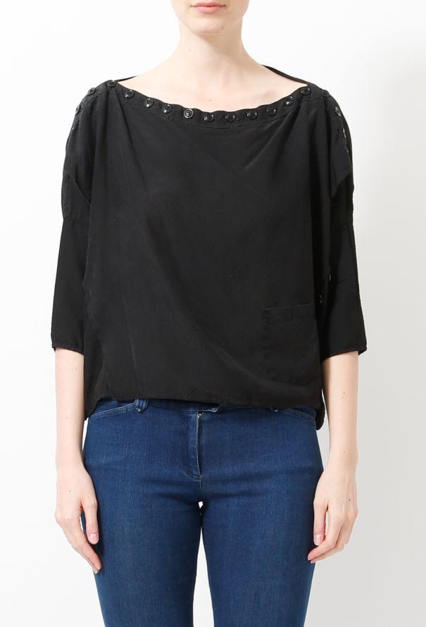 Balenciaga 2003 Buttoned Crop Top - 1