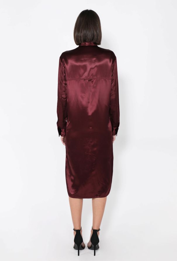 Bottega Veneta Satin Shirt Dress, 2019 - 5