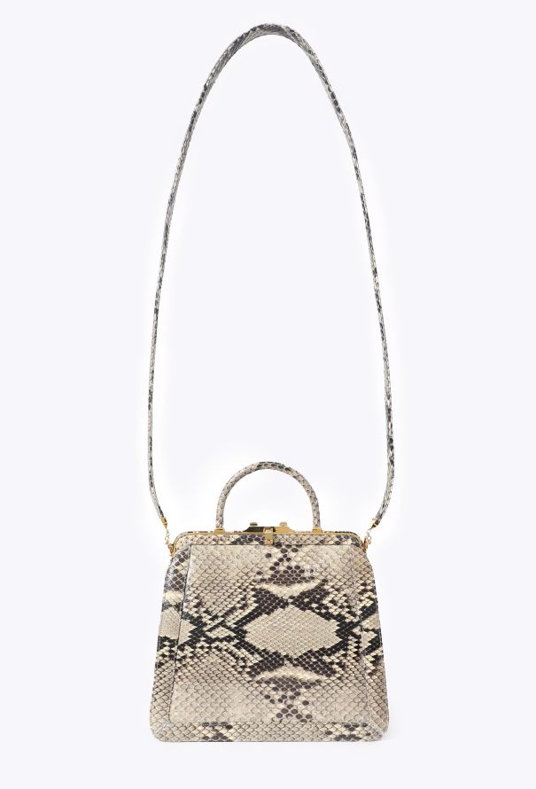 Judith Leiber Python Top-Handle Clutch Bag - 2