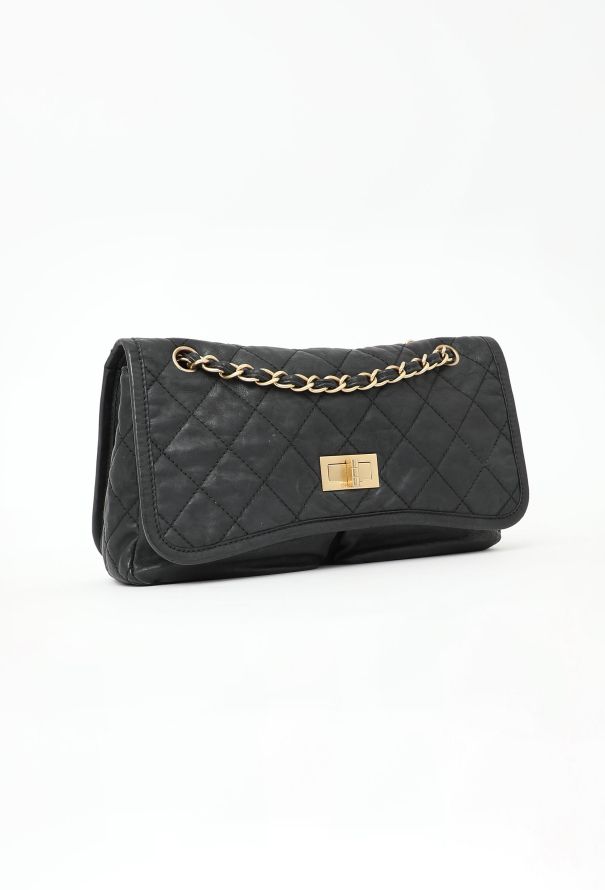 Chanel Classic Quilted 2.55 Jumbo Flap Bag - 3