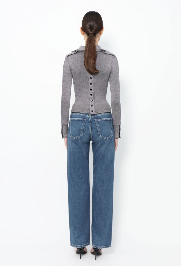 Balenciaga F/W 2003 Ribbed Turtleneck Top - 5