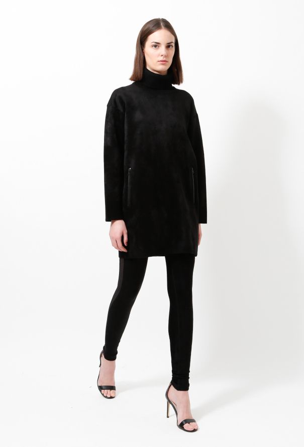 Alaïa Velvet Crochet Trim Leggings - 4