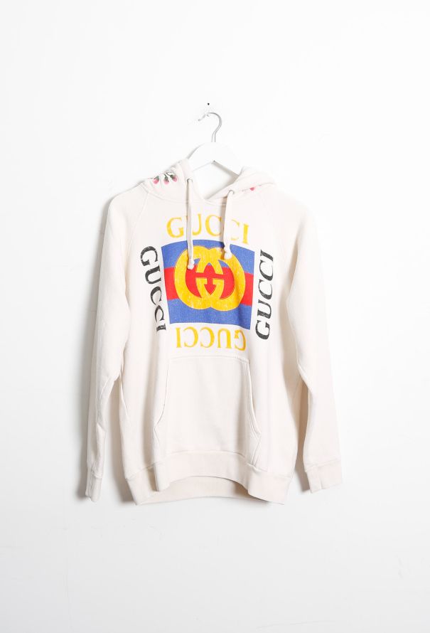 Gucci Embroidered Classic 'GG' Hoodie - 7