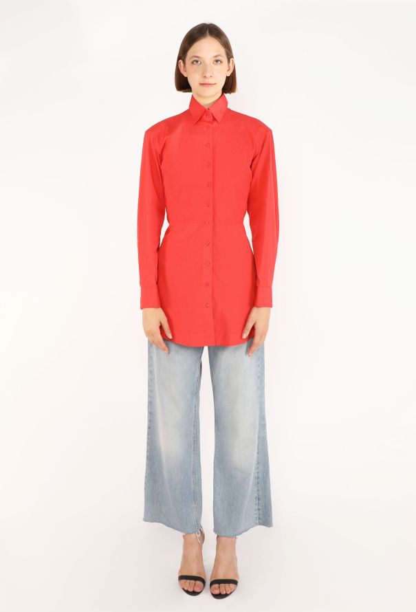 Alaïa Fluted Broderie Anglaise Shirt - 3