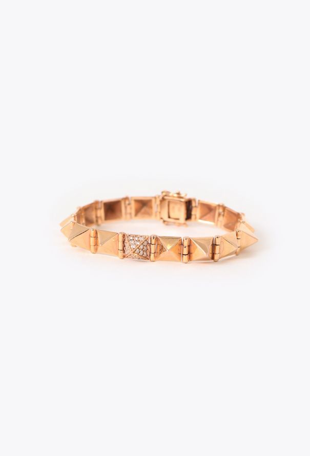 Modern Fine Jewelry Anita Ko 14K Rose Gold & Diamond Spike Bracelet - 4