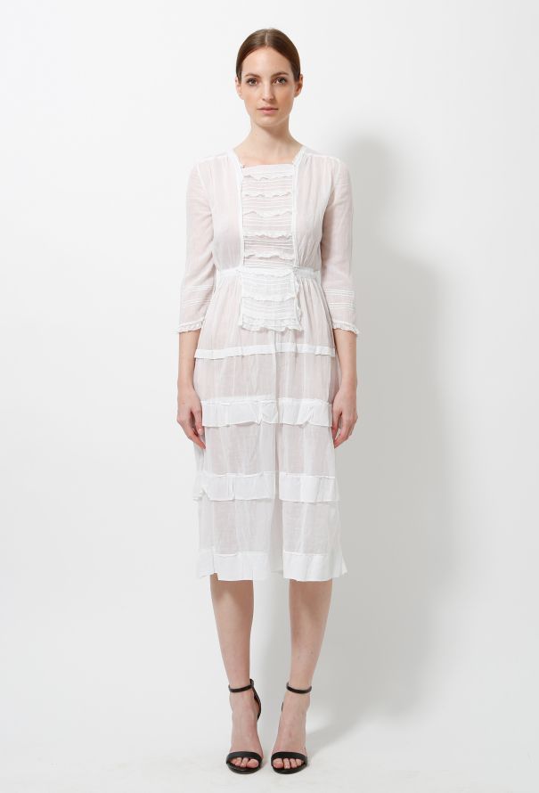 Cotton Lace Victorian Dress - 1