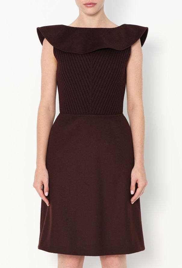 Valentino F/W 2011 Ribbed Wool Dress - 3