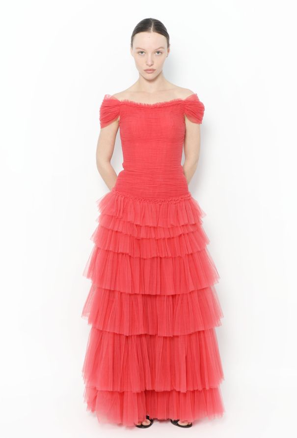Modern Designers Sandra Mansour 2020 Bespoke Tulle Bustier Gown - 3