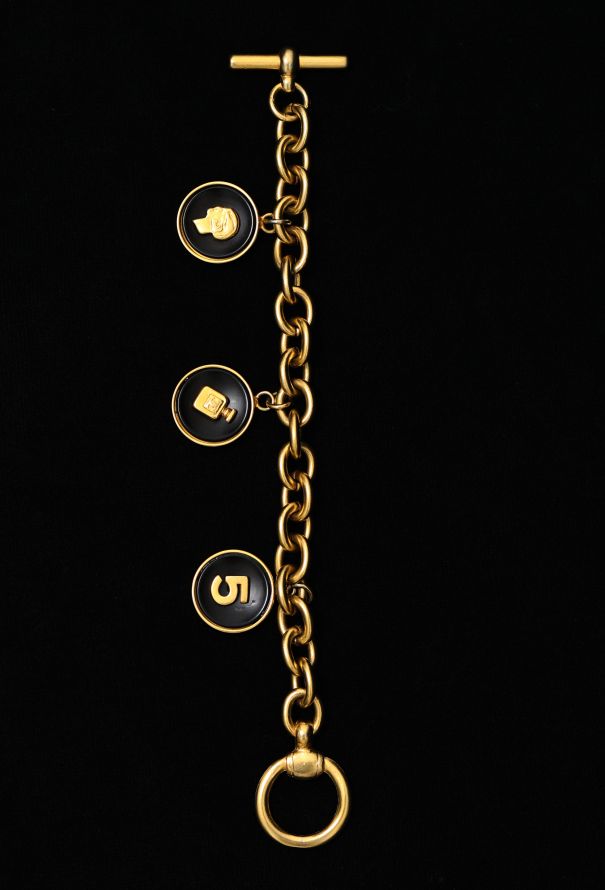 Chanel Vintage Amati Emblem Charm Bracelet - 3