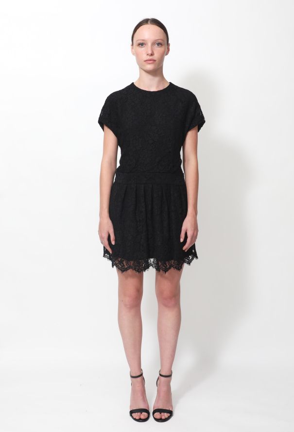 Balenciaga 2008 Lace Flared Dress - 1
