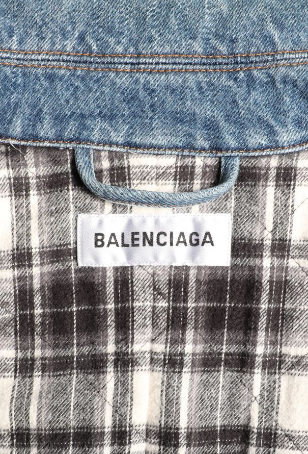 Balenciaga Resort 2019 Belted Denim Trench - 7