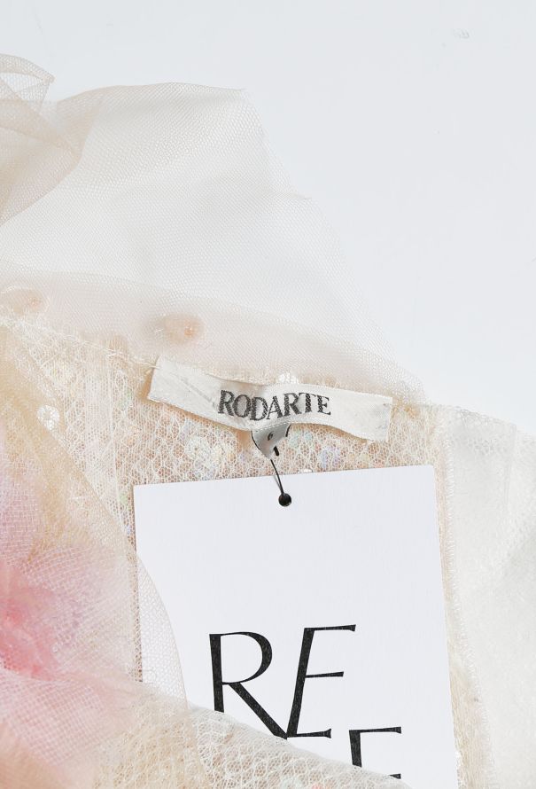 Rodarte F/W 2018 Tulle Rose Dress - 5