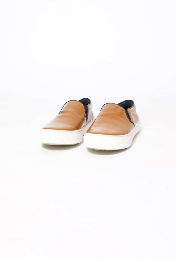 Céline 2014 Patent Slip-On Sneakers Cognac - 2