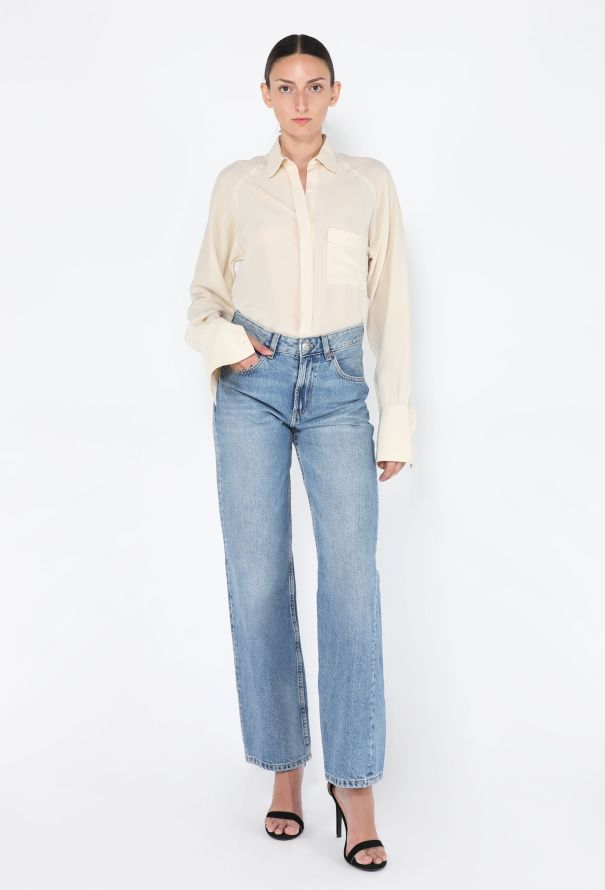 Chanel Classic Silk Button Down Blouse - 1