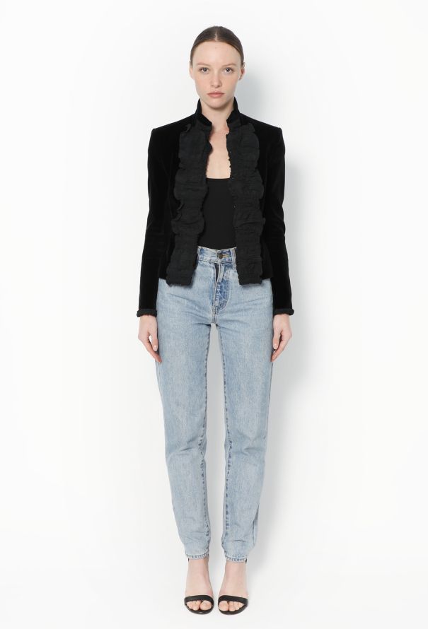 Saint Laurent F/W 2001 Tom Ford Velvet Jacket - 4
