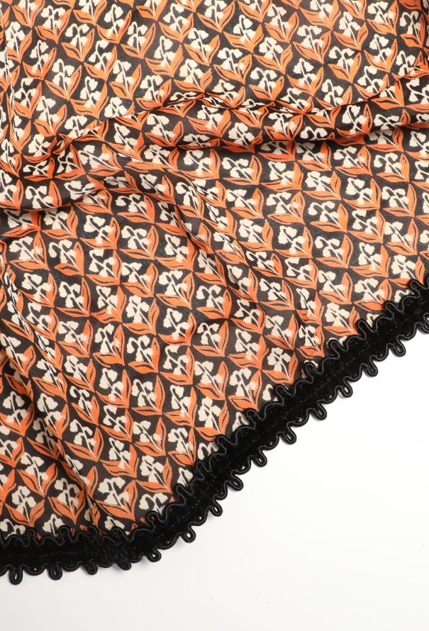 Oscar Rom '70s Printed Maxi Skirt - 6