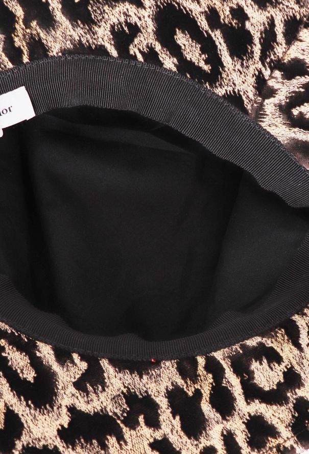 Dior 2021 Velvet Leopard Bucket Hat - 4