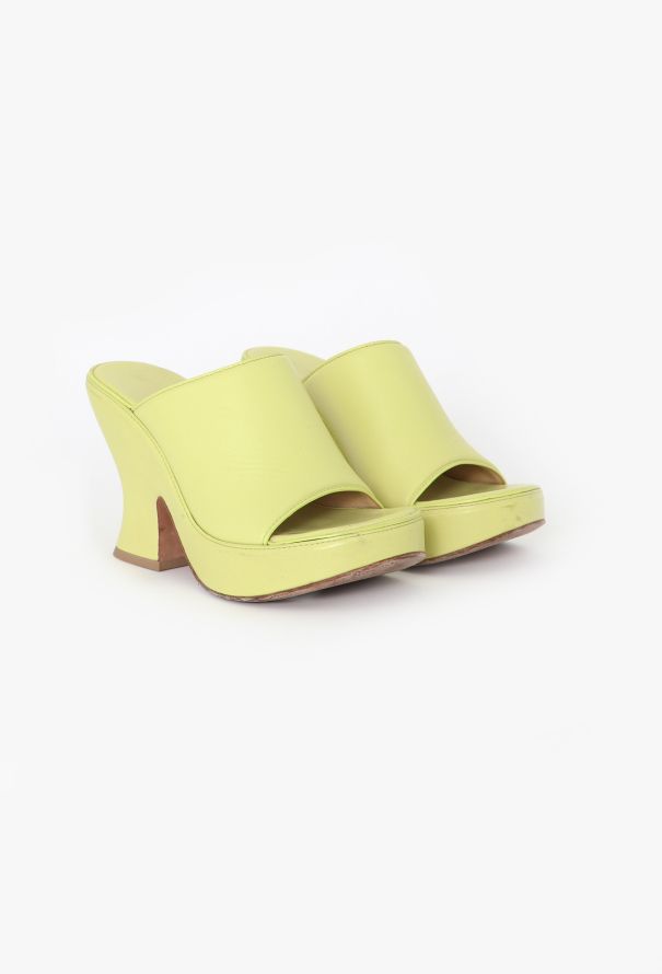 Bottega Veneta S/S 2021 Nappa Platform Mules - 3