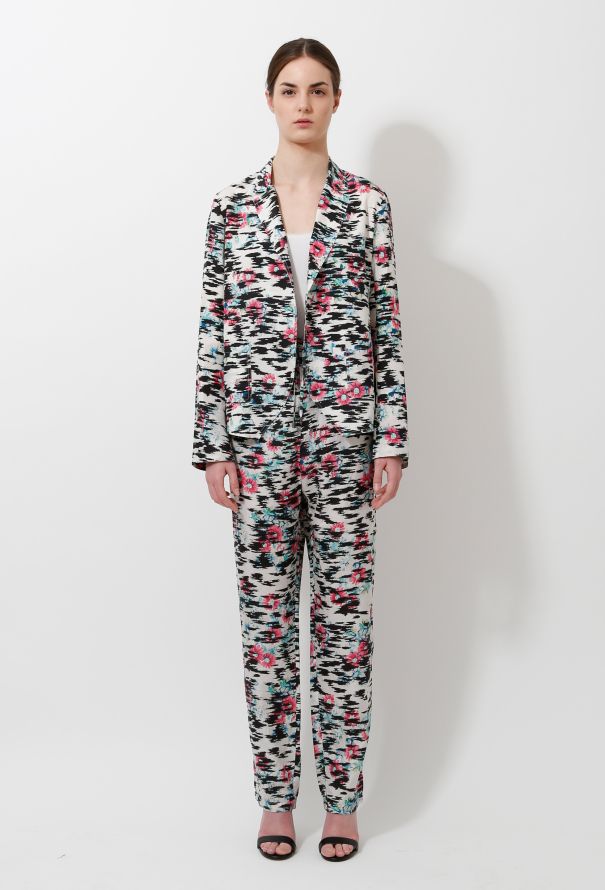 Balenciaga Floral Silk Suit - 1