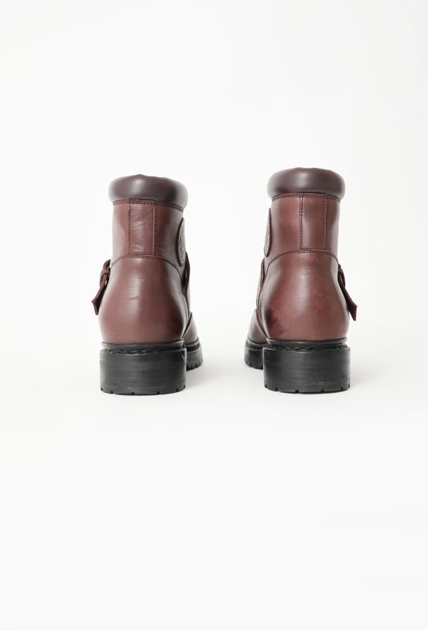 Hermès 2013 Leather Hiking Buckle Boots - 6