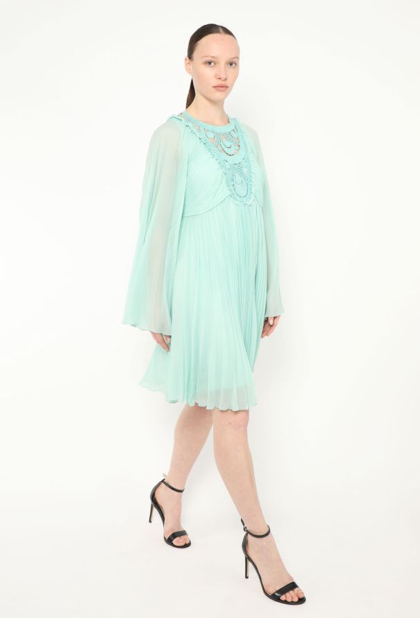 Chloé Resort 2018 Pleated Chiffon Dress - 4