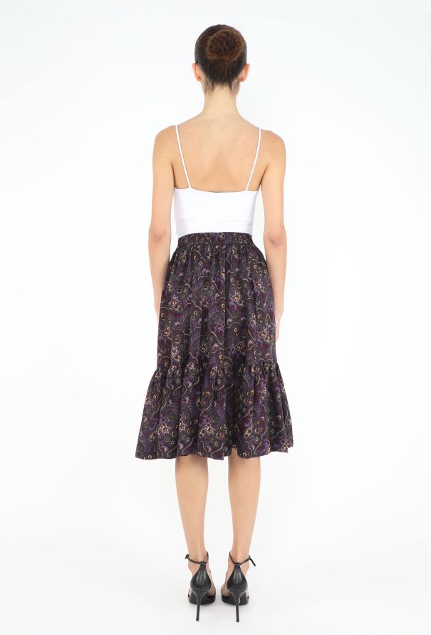 Saint Laurent RARE Fall 1976 Russian Paisley Skirt - 4