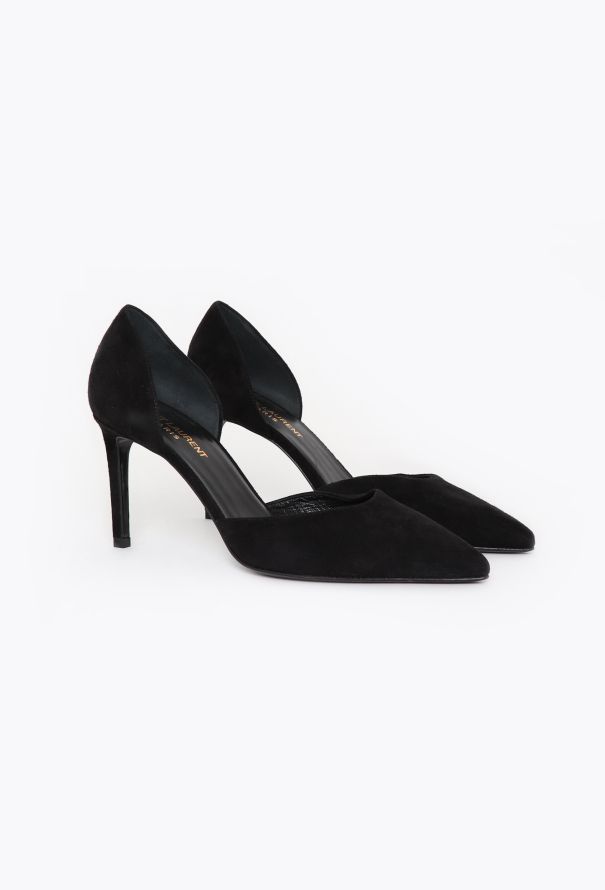 Saint Laurent Suede D'Orsay Pumps - 2