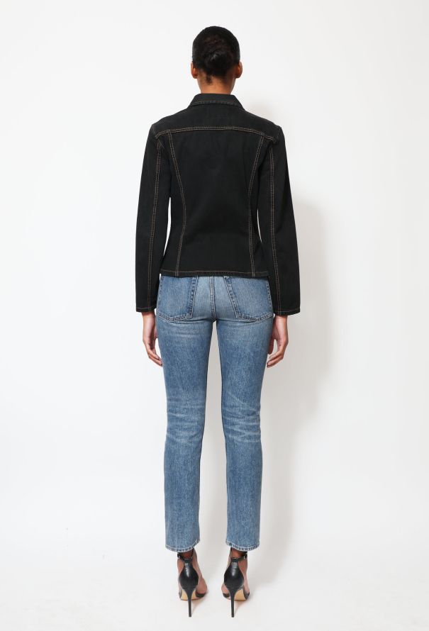 Kenzo '80s Cinched Denim Jacket - 4
