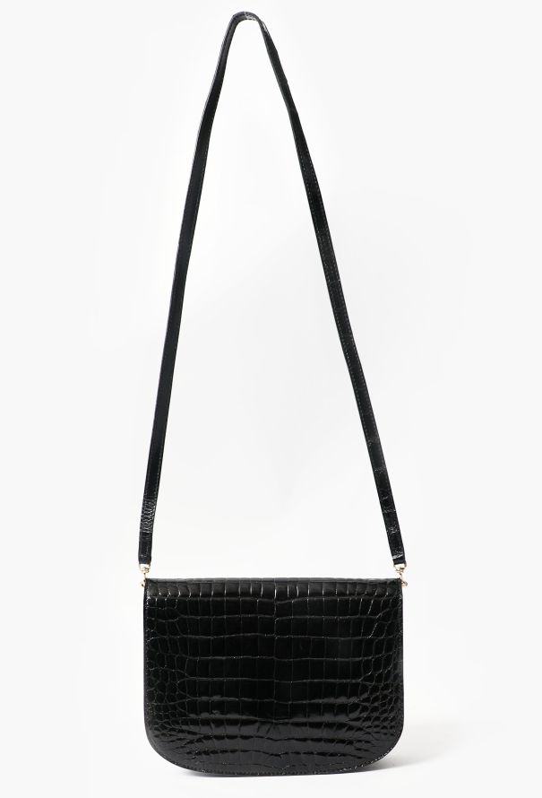 Crocodile Crossbody Clasp Bag - 5