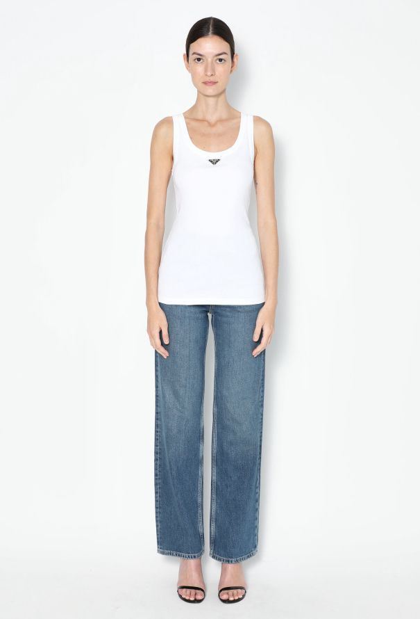 Prada F/W 2022 Logo Cotton Tank - 3