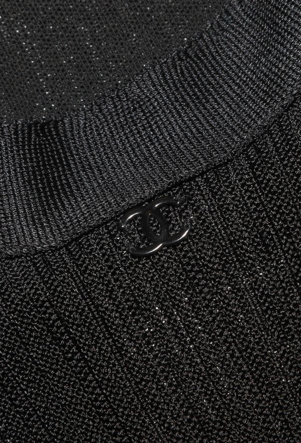 Chanel Black Knit Dress - 7