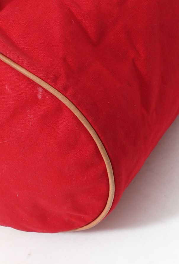 Hermès Red Canvas Polochon Backpack - 8