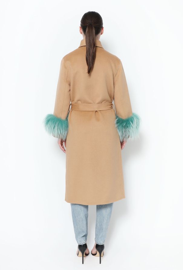 Prada 2017 Angora Fox Cuff Coat - 5