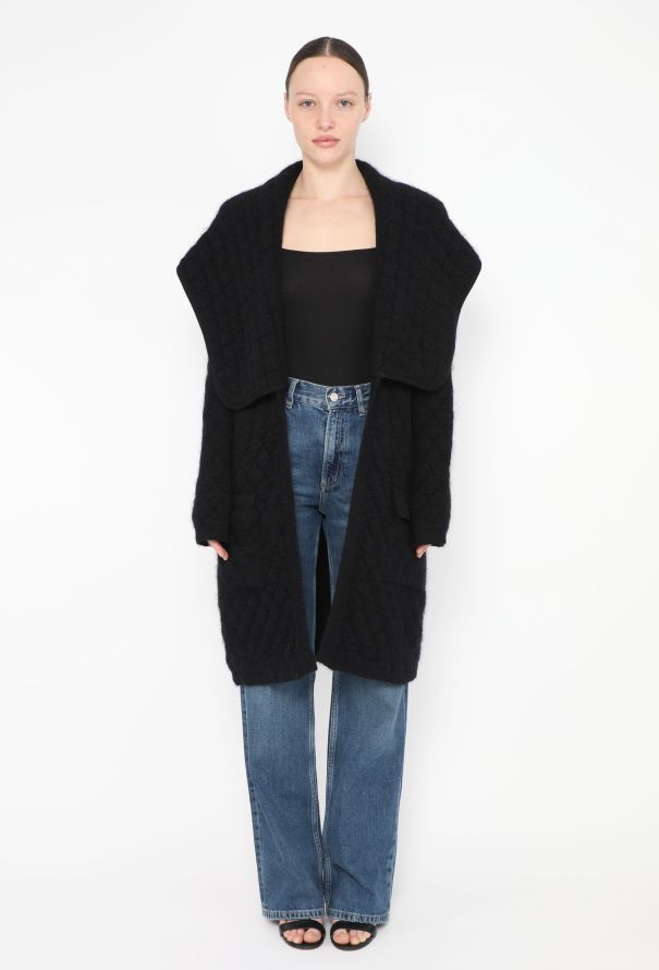 Balmain 2019 Quilted Mohair Cardigan - 3