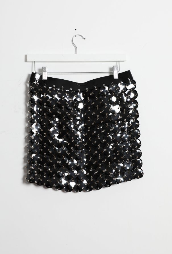 Paco Rabanne 2017 PVC Disk Chainlink Skirt - 10