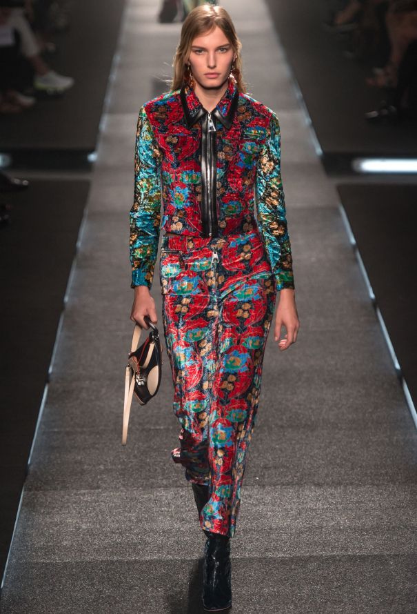 Louis Vuitton 2015 Floral Velvet Skirt - 2