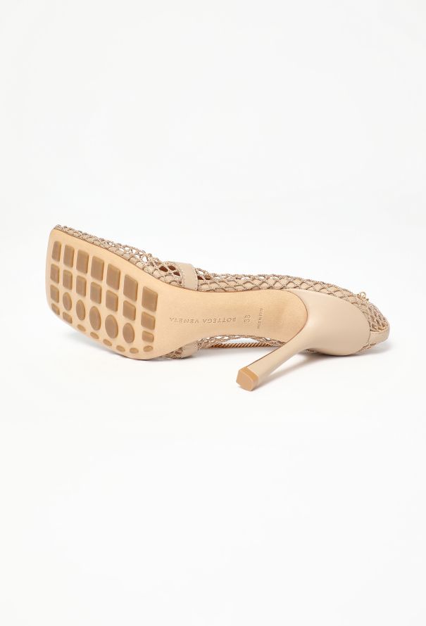 Bottega Veneta Pre-Fall 2019 Embellished Net Pumps - 7