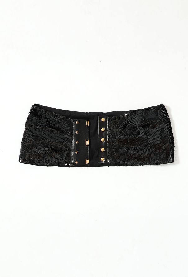 Louis Vuitton Sequin Leather Trim Belt - 2